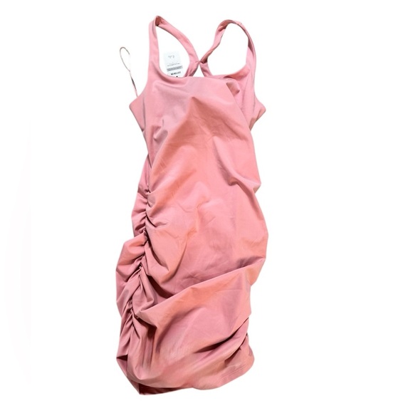 New with tags size medium cotton on mini ruched bodycon day to night dress pink - Picture 3 of 4